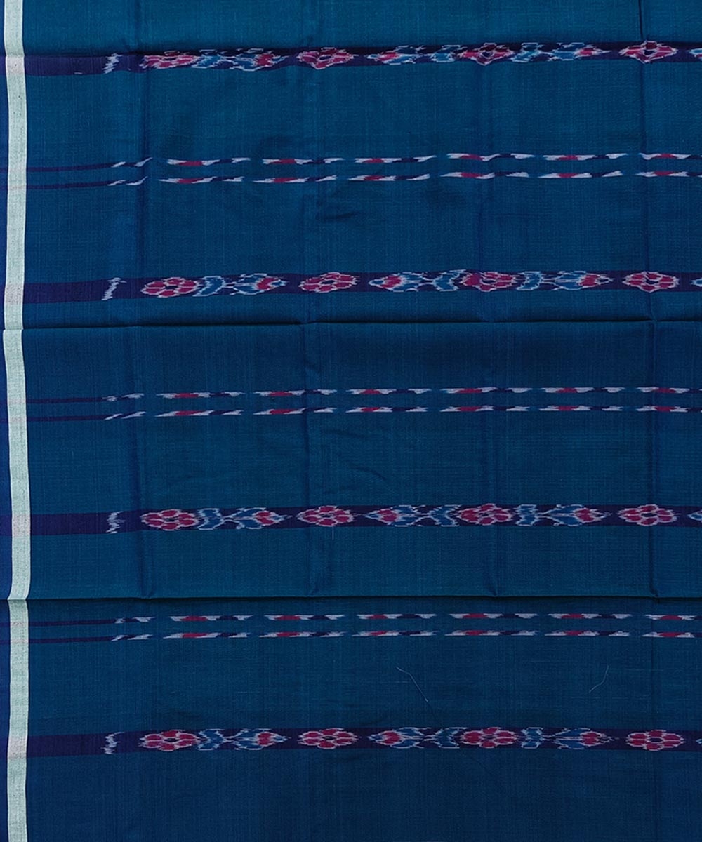 Blue Sambalpuri Handwoven Cotton Lungi Image 4