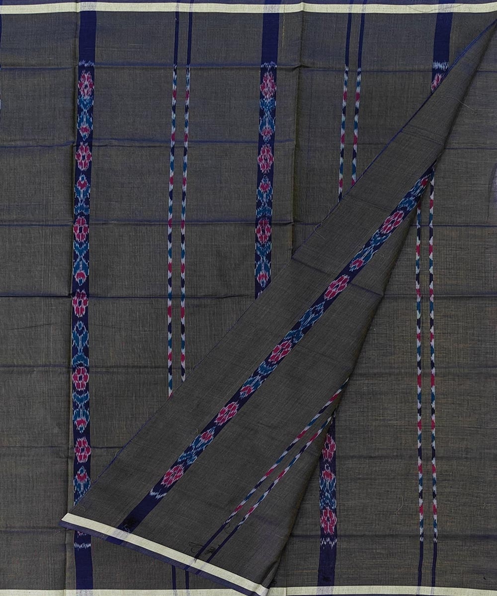 Olive Sambalpuri Handwoven Cotton Lungi Image 2