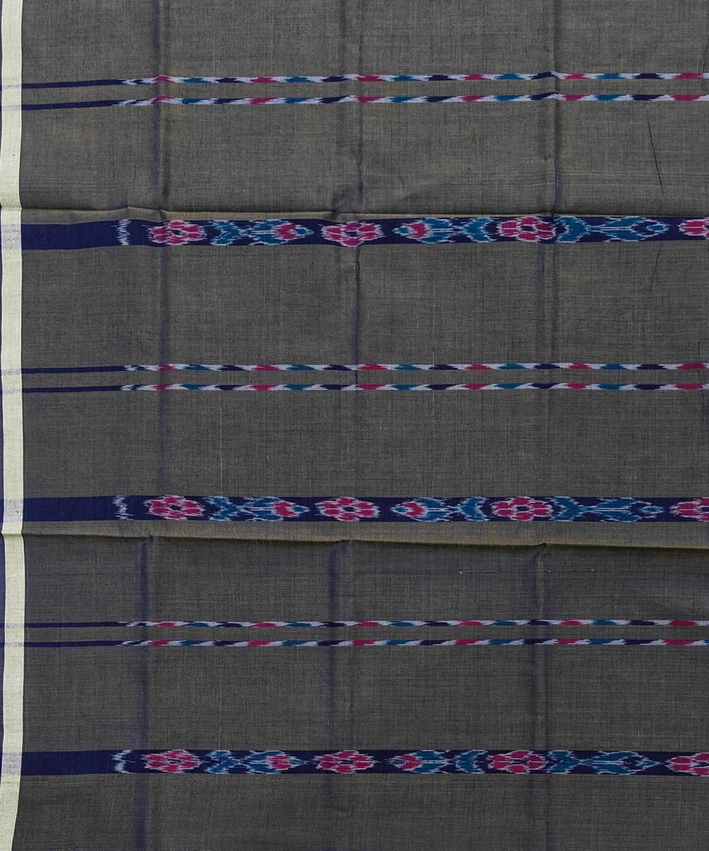 Olive Sambalpuri Handwoven Cotton Lungi Image 4