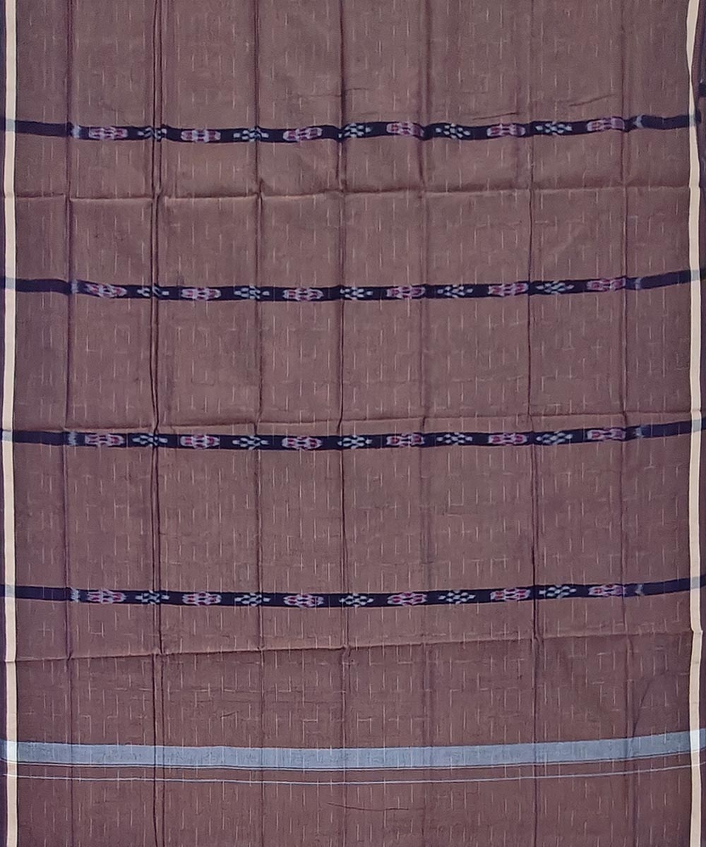 Brown Sambalpuri Handwoven Cotton Lungi Image 3