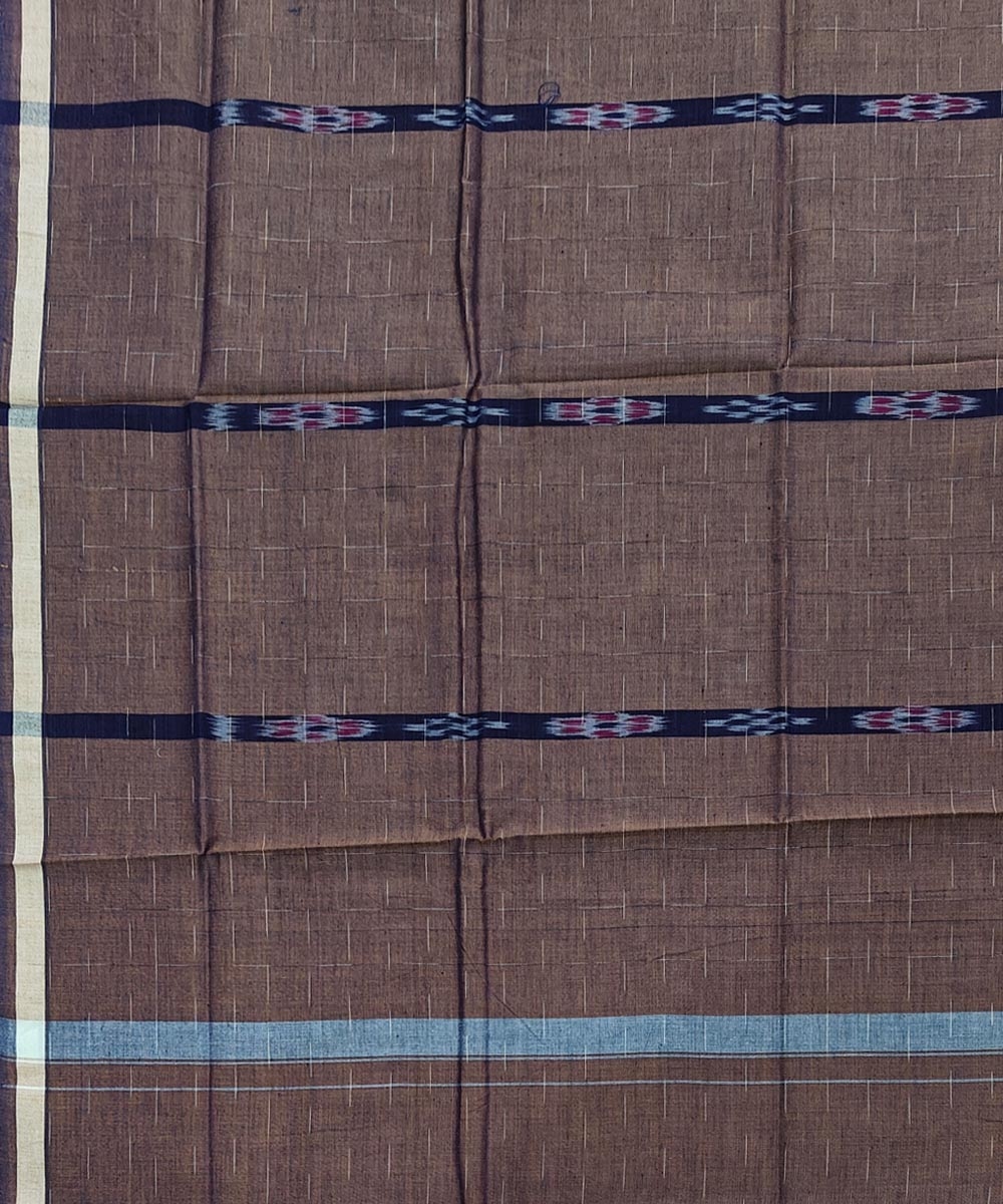 Brown Sambalpuri Handwoven Cotton Lungi Image 4