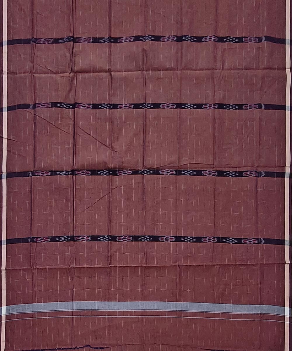 Brown Sambalpuri Handwoven Cotton Lungi Image 3