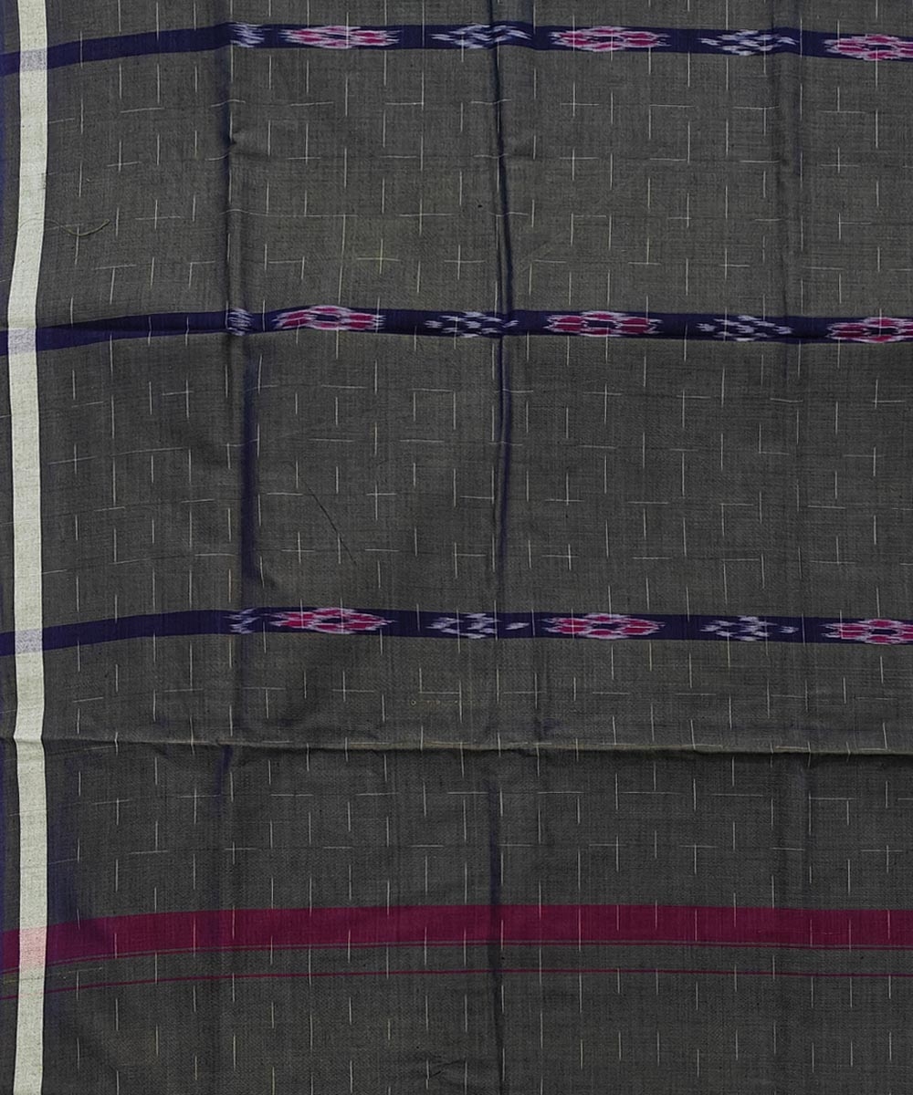 Olive Sambalpuri Handwoven Cotton Lungi Image 4