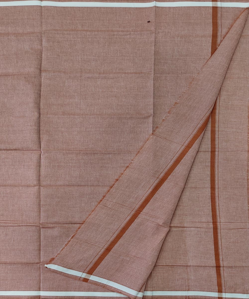 Beige Sambalpuri Handwoven Cotton Lungi Image 2