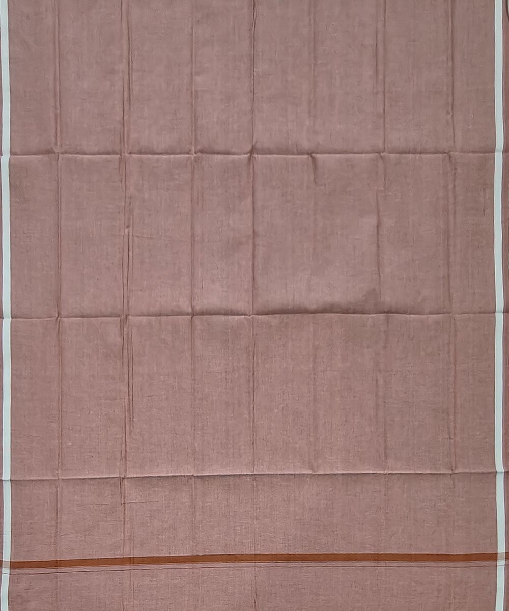 Beige Sambalpuri Handwoven Cotton Lungi Image 3