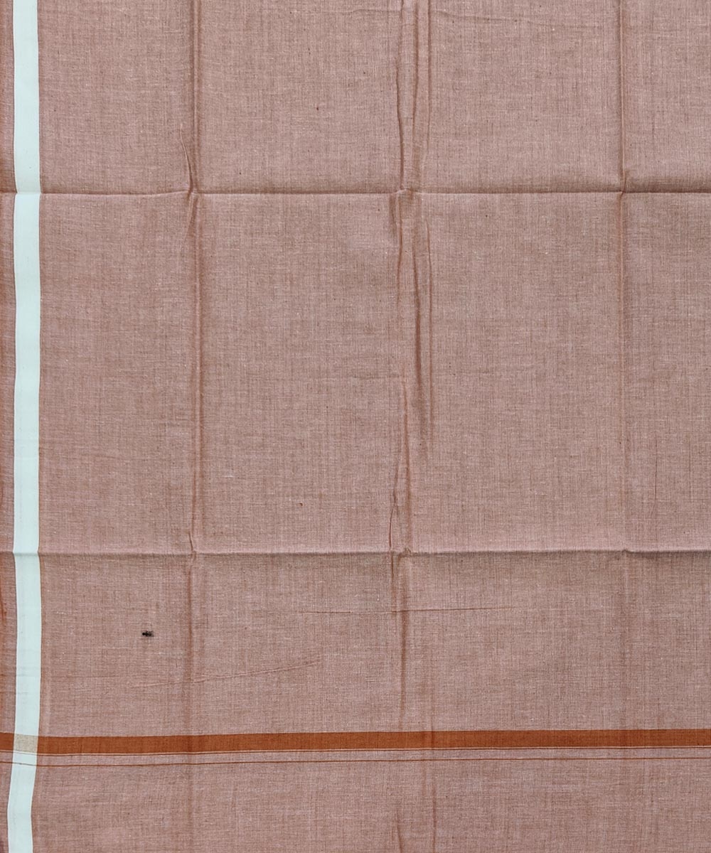 Beige Sambalpuri Handwoven Cotton Lungi Image 4