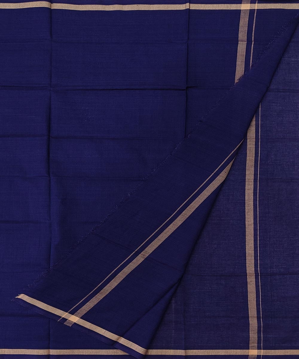 Blue Sambalpuri Handwoven Cotton Lungi Image 2