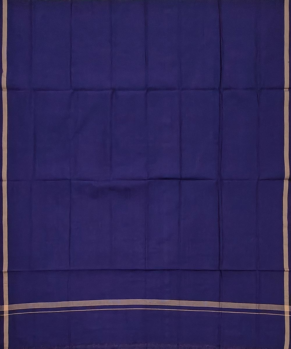 Blue Sambalpuri Handwoven Cotton Lungi Image 3