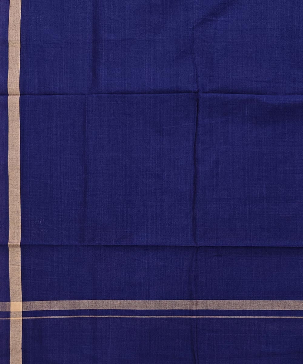 Blue Sambalpuri Handwoven Cotton Lungi Image 4