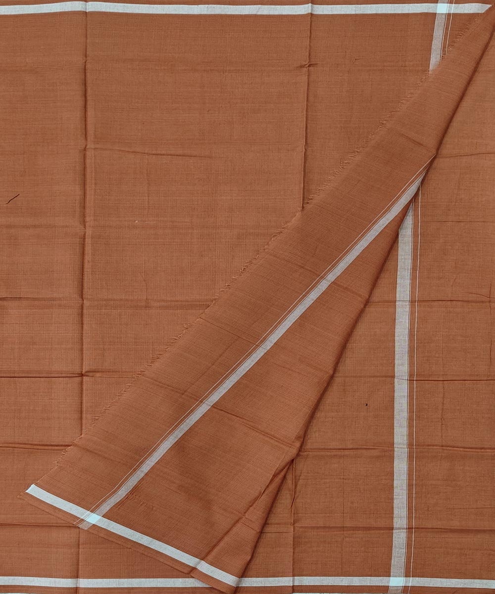 Brown Sambalpuri Handwoven Cotton Lungi Image 2