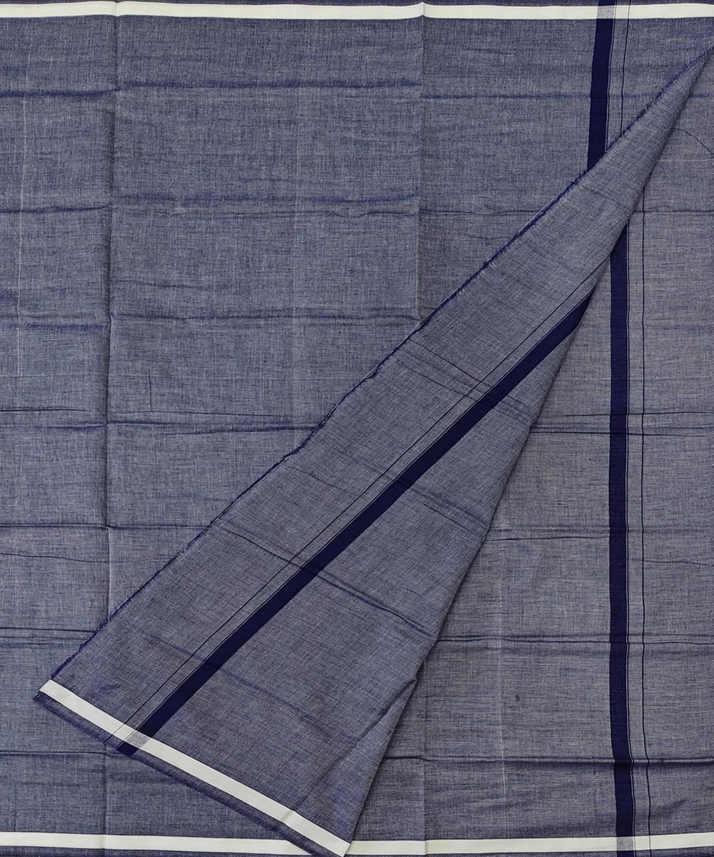 Gray Sambalpuri Handwoven Cotton Lungi Image 2