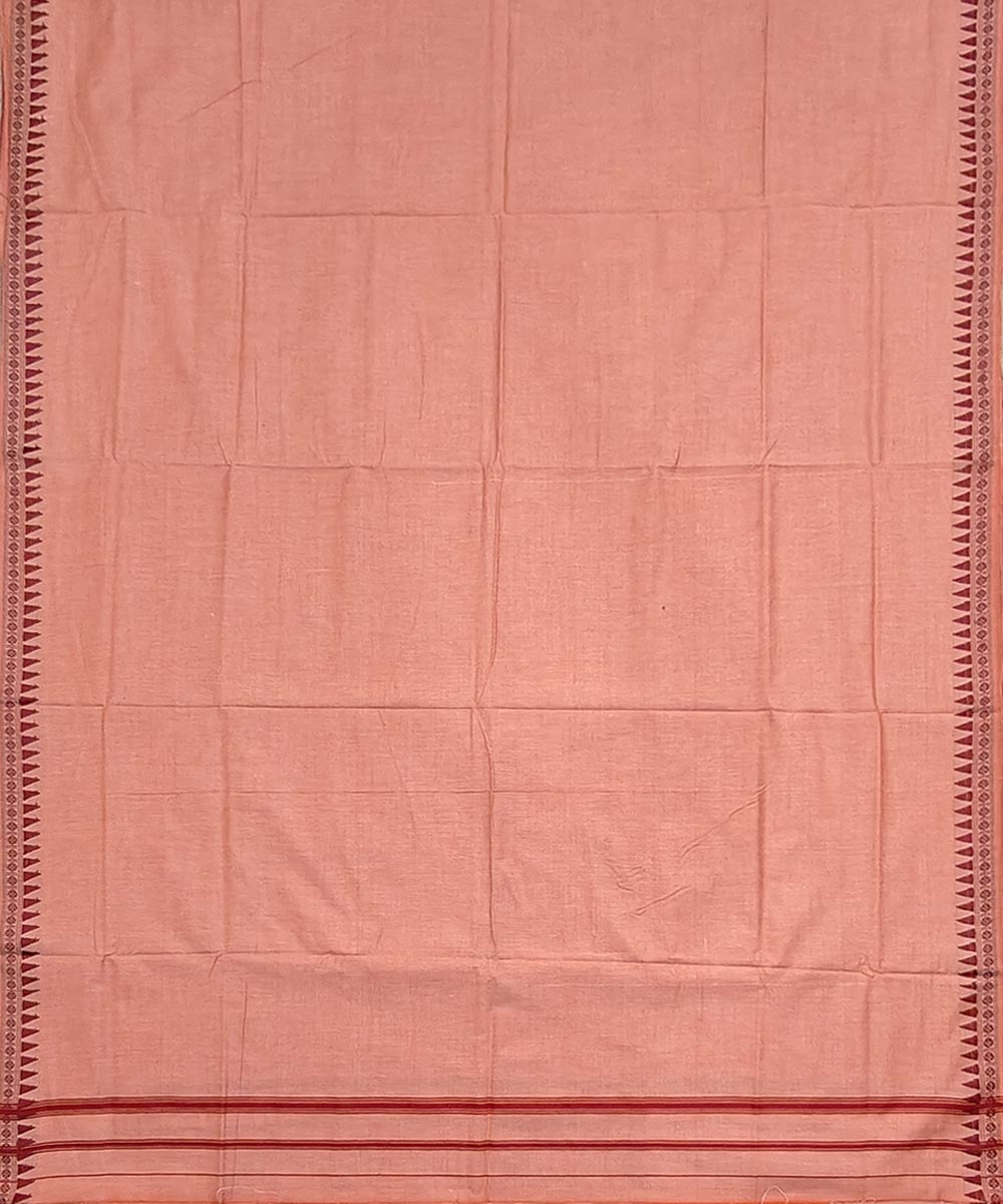 Orange Sambalpuri Handwoven Cotton Joda Image 3