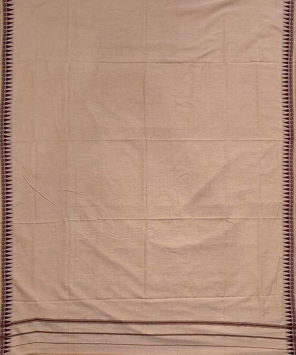Beige Sambalpuri Handwoven Cotton Joda Image 3