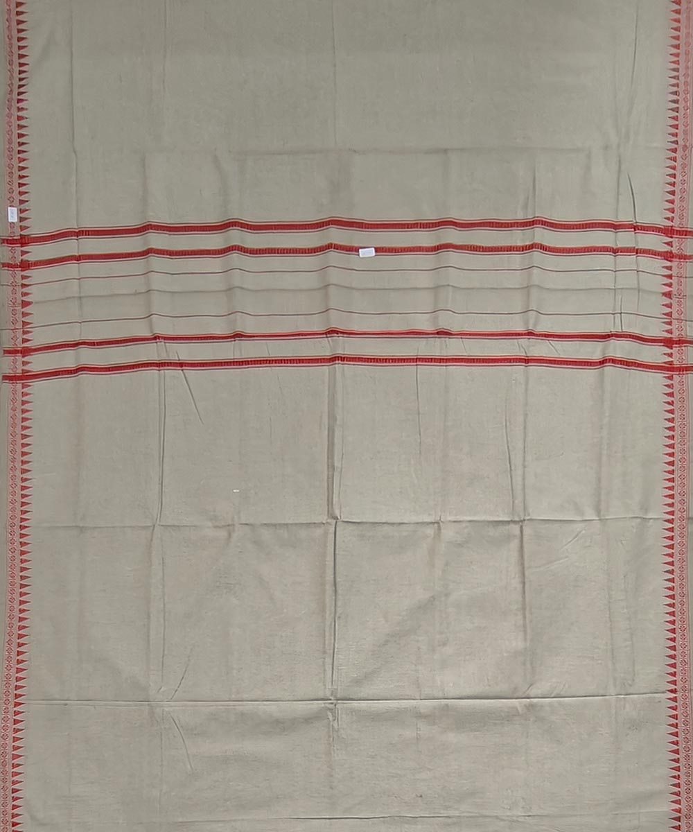 Peach Taffy Sambalpuri Handwoven Cotton Joda Image 4