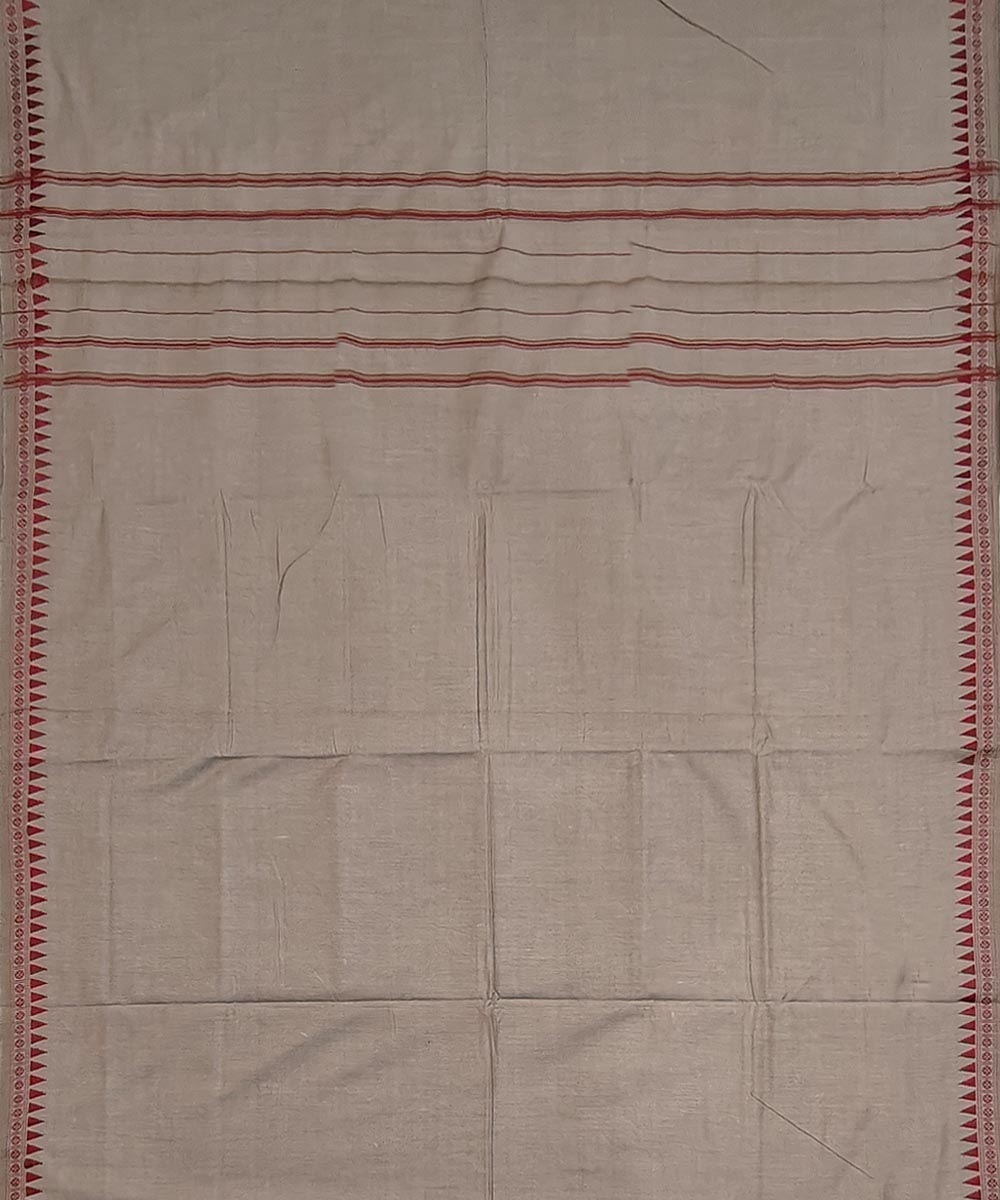 Beige Sambalpuri Handwoven Cotton Joda Image 4