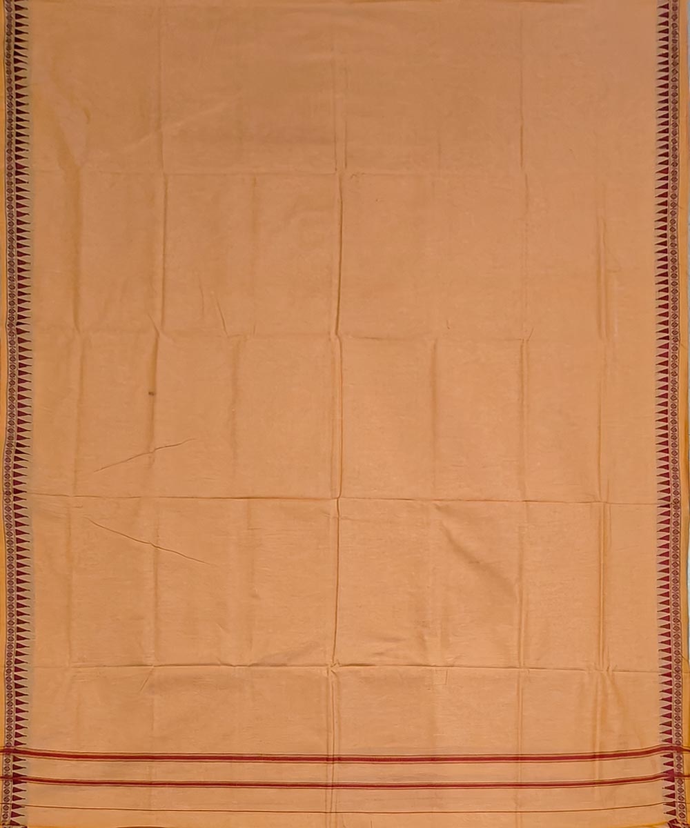 Yellow Sambalpuri Handwoven Cotton Joda Image 3