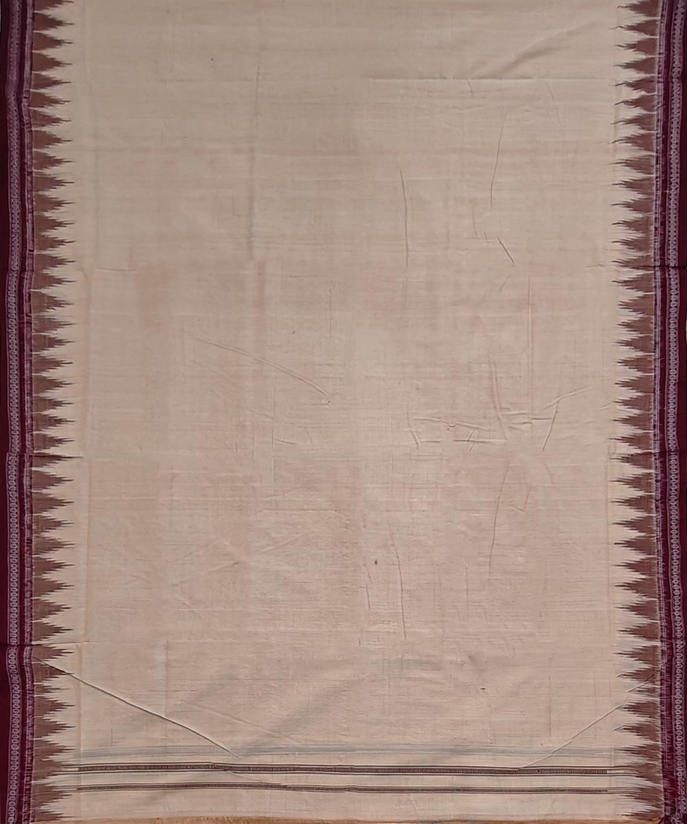 Beige Sambalpuri Handwoven Cotton Joda Image 3
