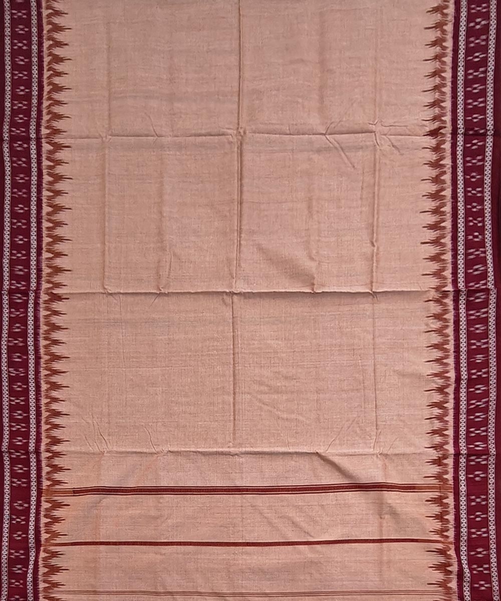 Beige Sambalpuri Handwoven Cotton Joda Image 3