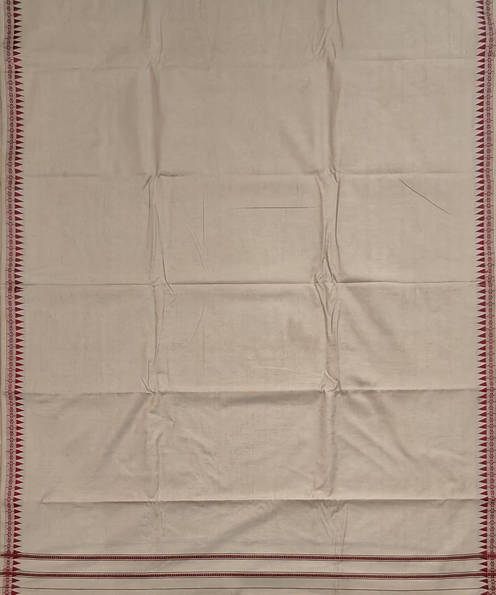 Beige Sambalpuri Handwoven Cotton Joda Image 3