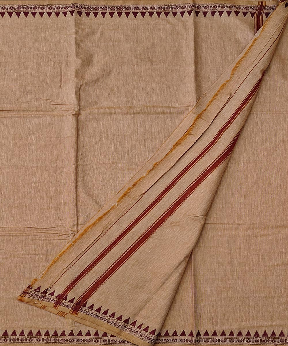 Beige Sambalpuri Handwoven Cotton Joda Image 2