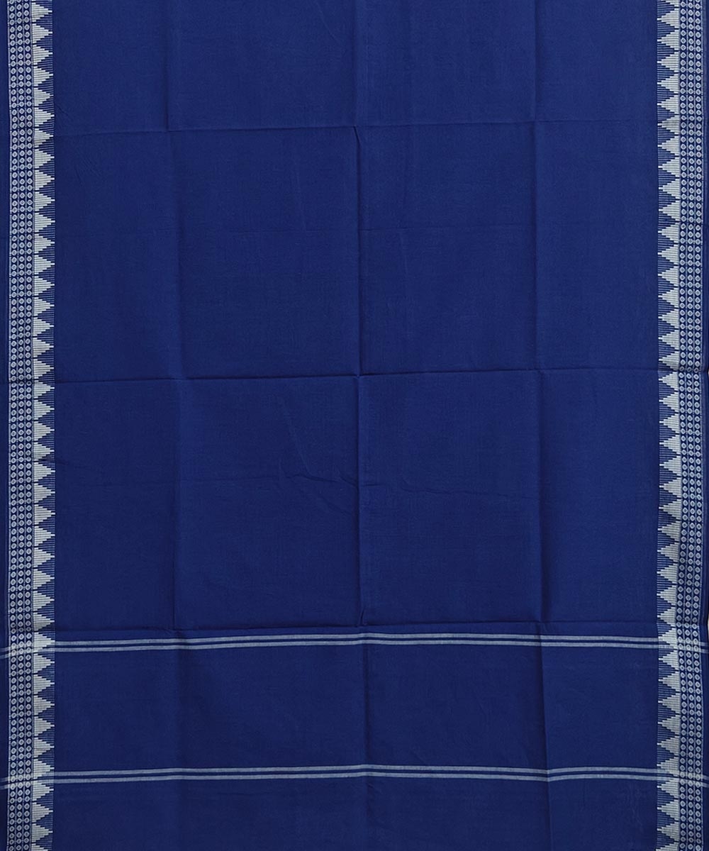 Blue Sambalpuri Handwoven Single Ikat Cotton Dupatta Image 3