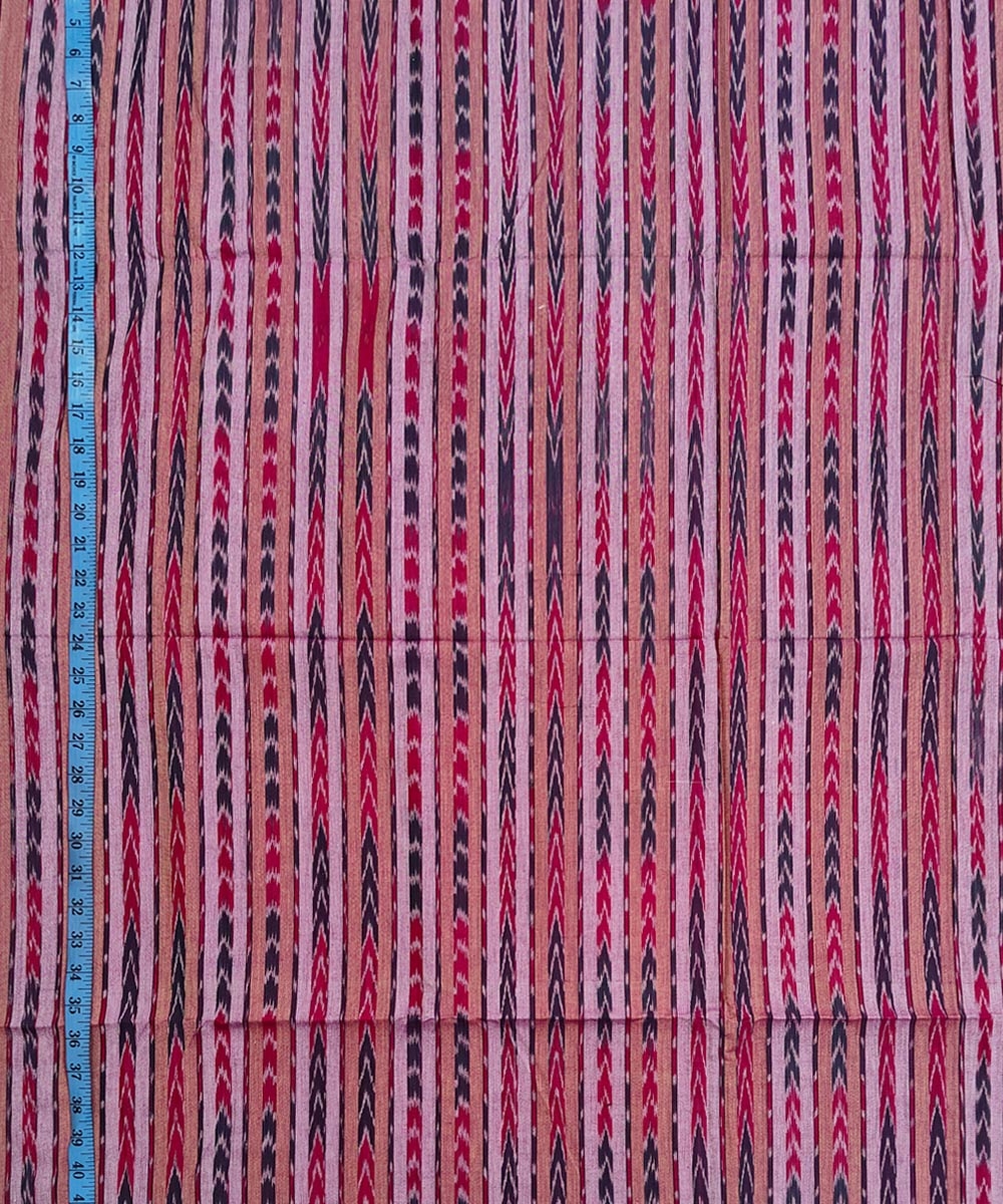 Purple Sambalpuri Handwoven Single Ikat Shirting Materials Image 4