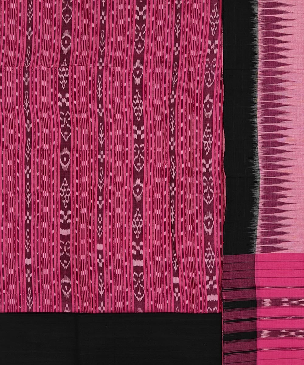 Pink Sambalpuri Handwoven Double Ikat Suit Image 2