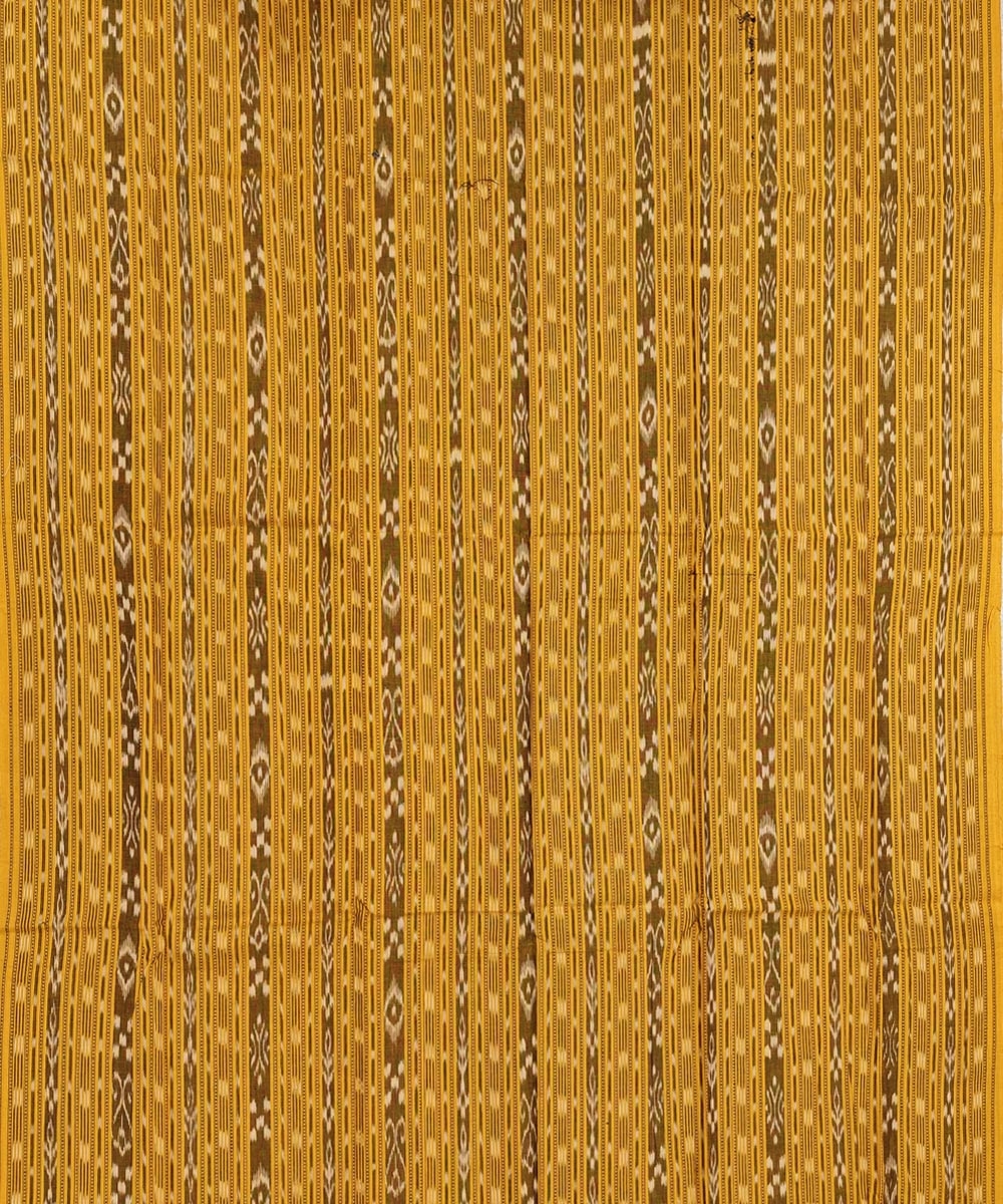 Yellow Black Sambalpuri Handwoven Double Ikat Suit Image 3