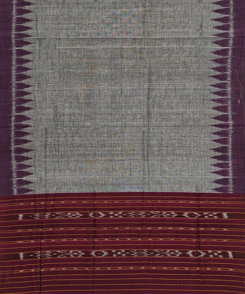 Purple Sambalpuri Handwoven Double Ikat Suit Image 4