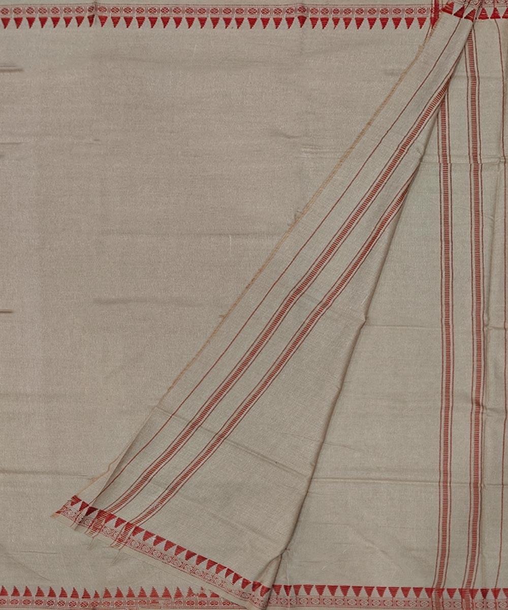 Beige Sambalpuri Handwoven Cotton Joda Image 2