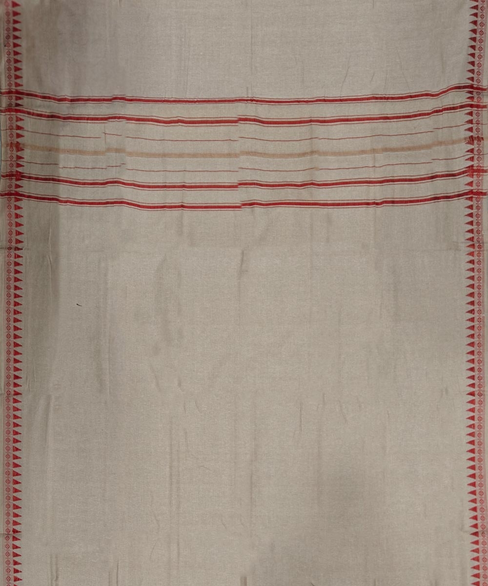 Beige Sambalpuri Handwoven Cotton Joda Image 4
