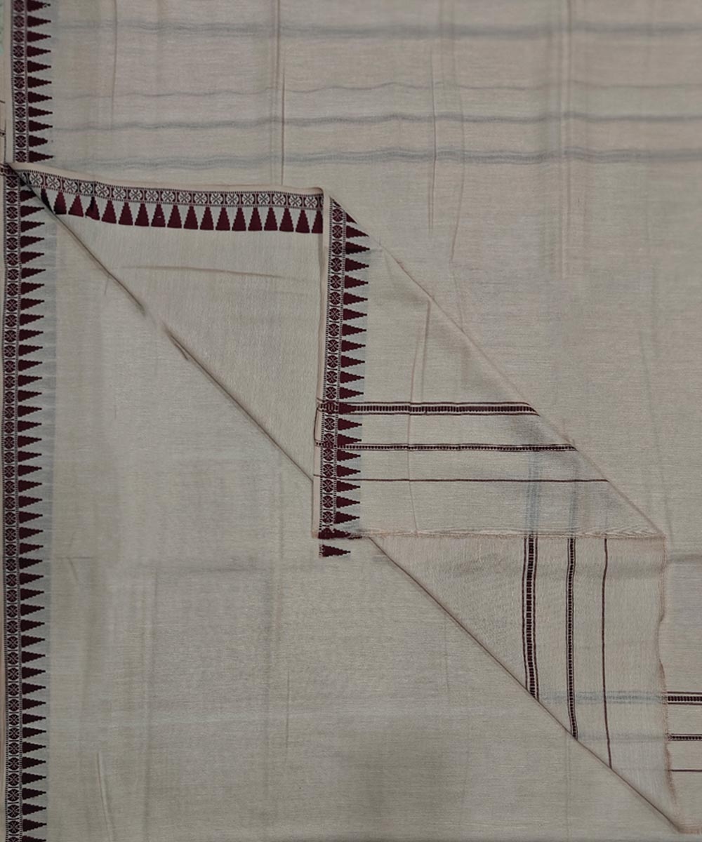 Beige Sambalpuri Handwoven Cotton Joda Image 1