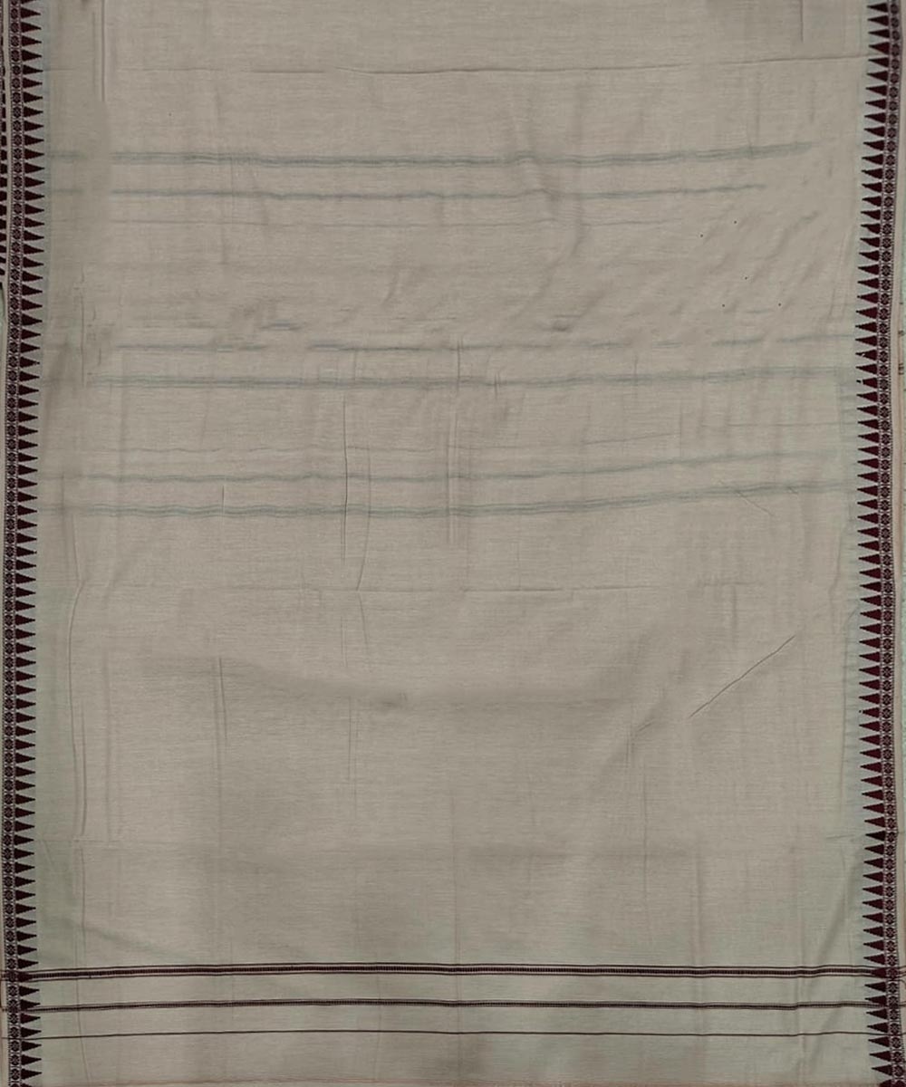 Beige Sambalpuri Handwoven Cotton Joda Image 3