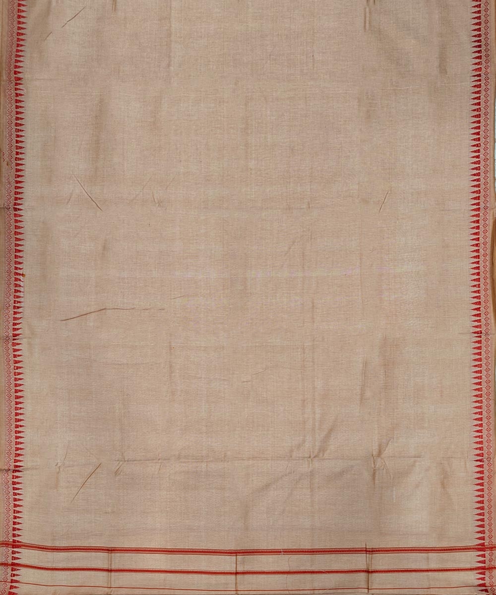 Beige Sambalpuri Handwoven Cotton Joda Image 3