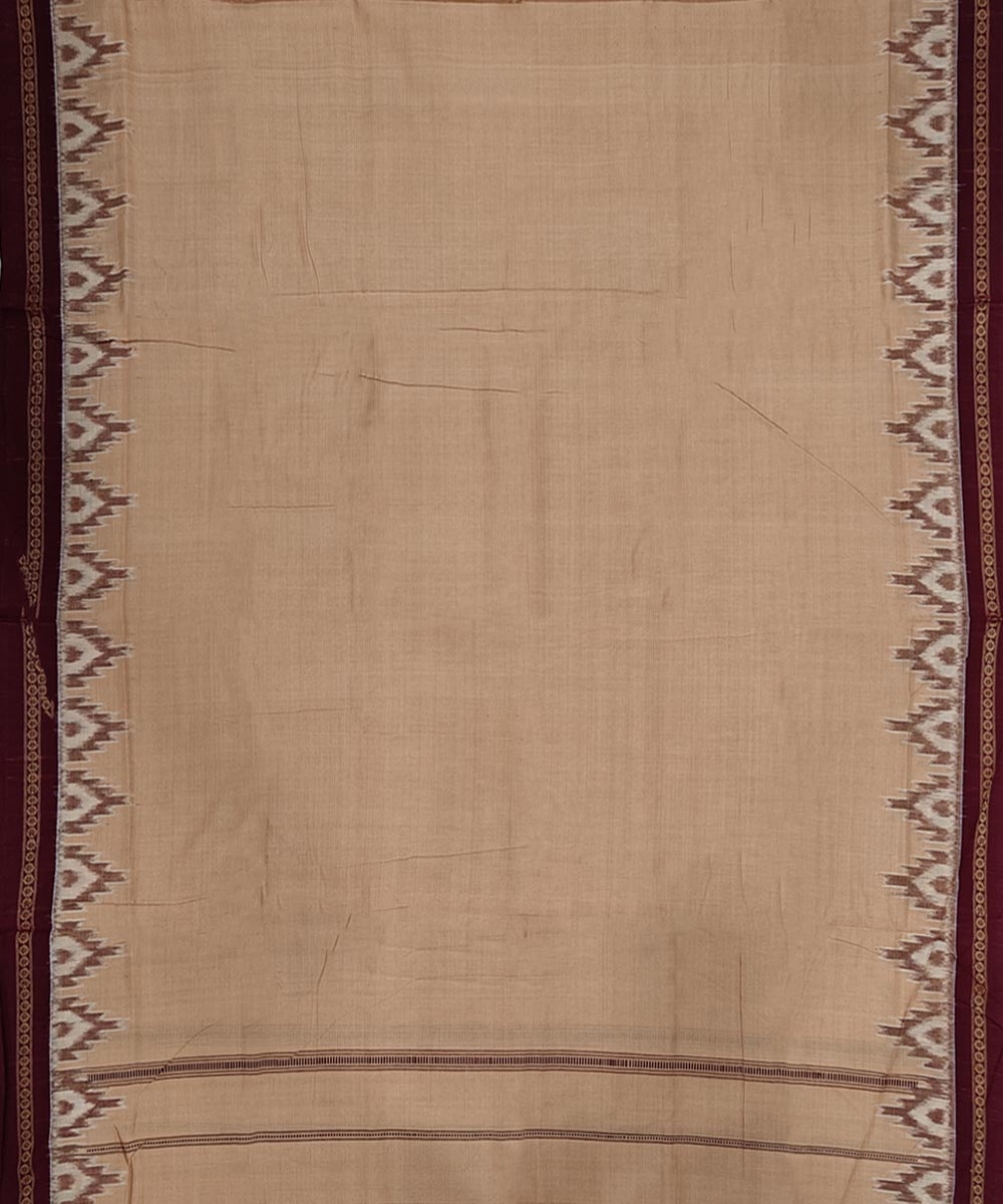 Brown Sambalpuri Handwoven Cotton Joda Image 3