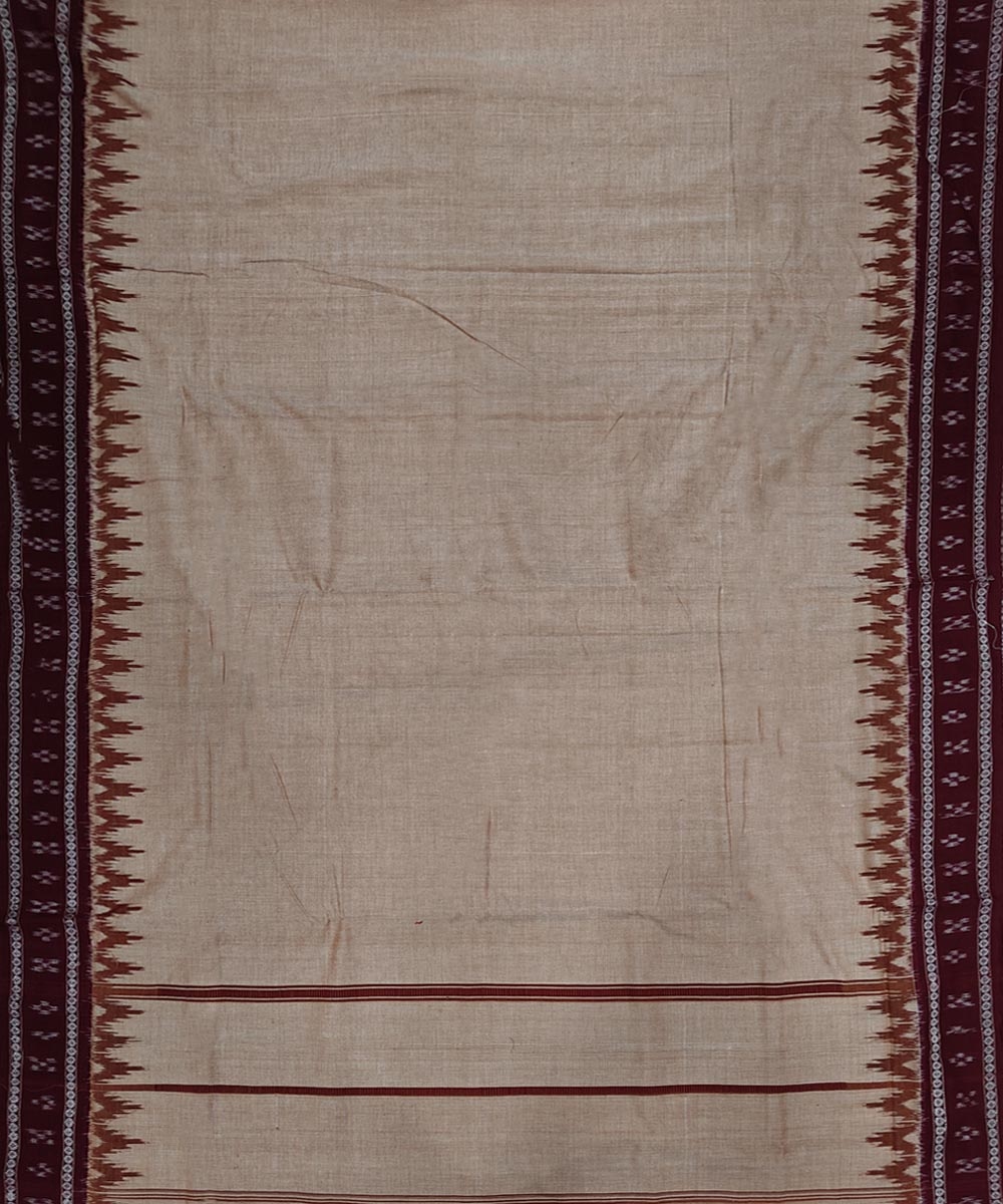 Beige Sambalpuri Handwoven Cotton Joda Image 3
