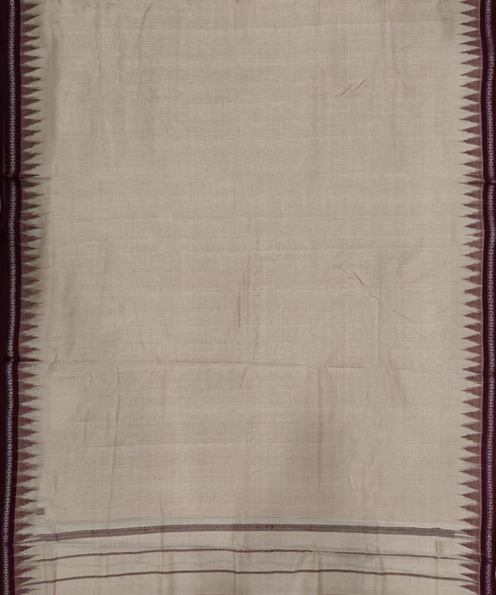 Beige Sambalpuri Handwoven Cotton Joda Image 3