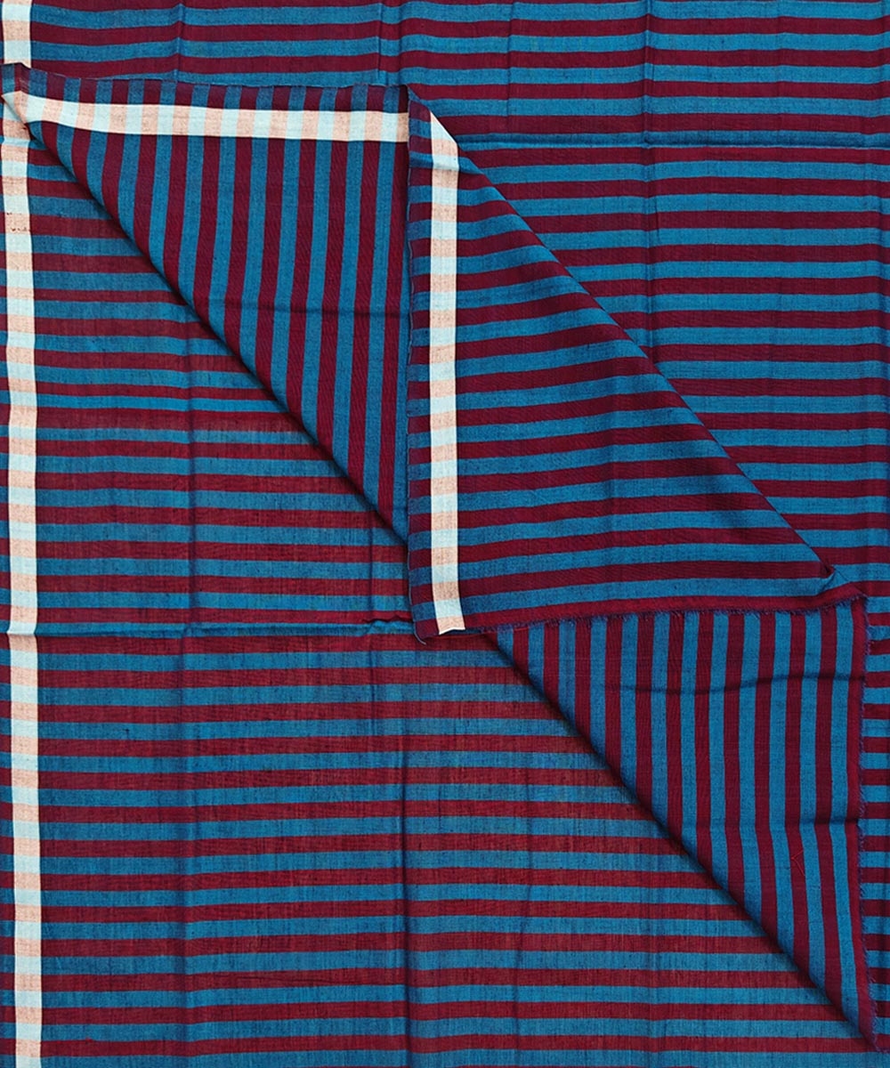 Blue Sambalpuri Handwoven Cotton Lungi Image 1