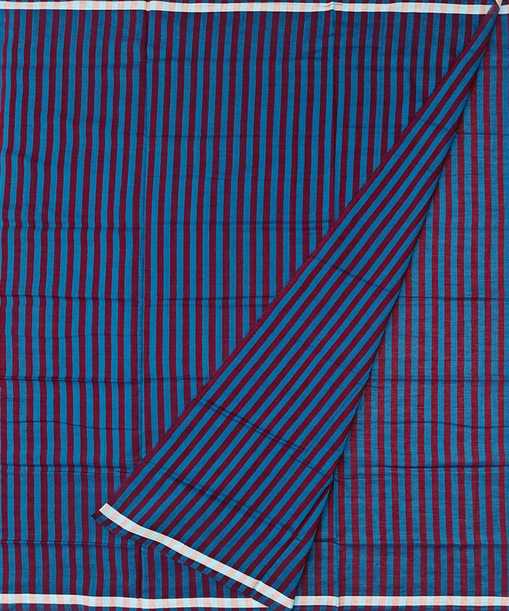 Blue Sambalpuri Handwoven Cotton Lungi Image 2