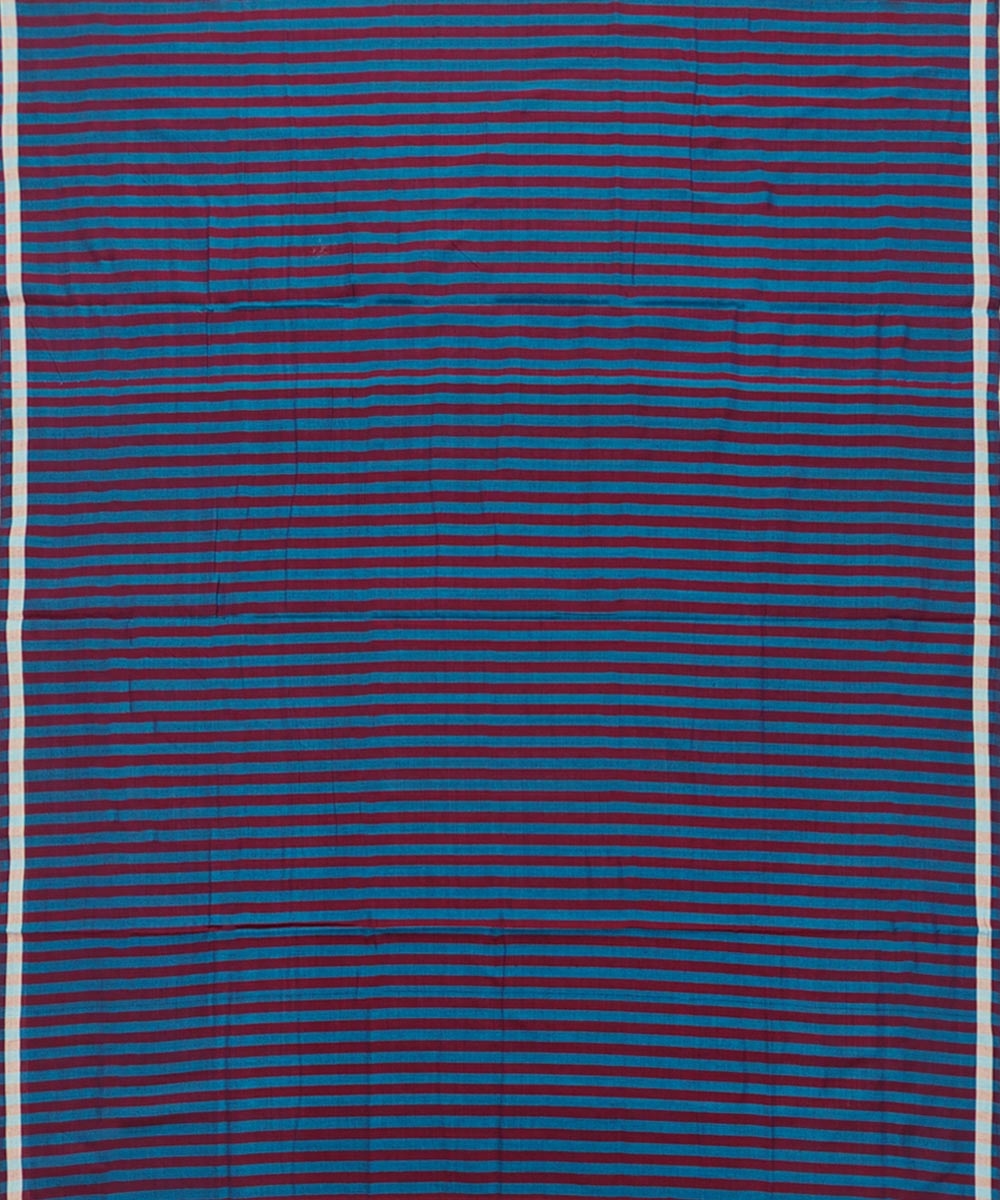 Blue Sambalpuri Handwoven Cotton Lungi Image 3