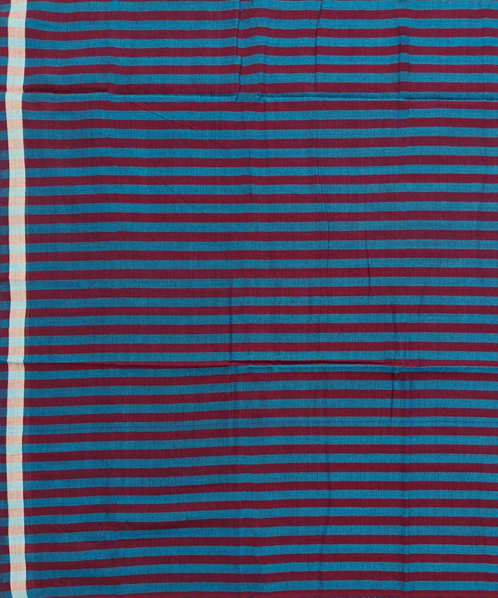 Blue Sambalpuri Handwoven Cotton Lungi Image 4