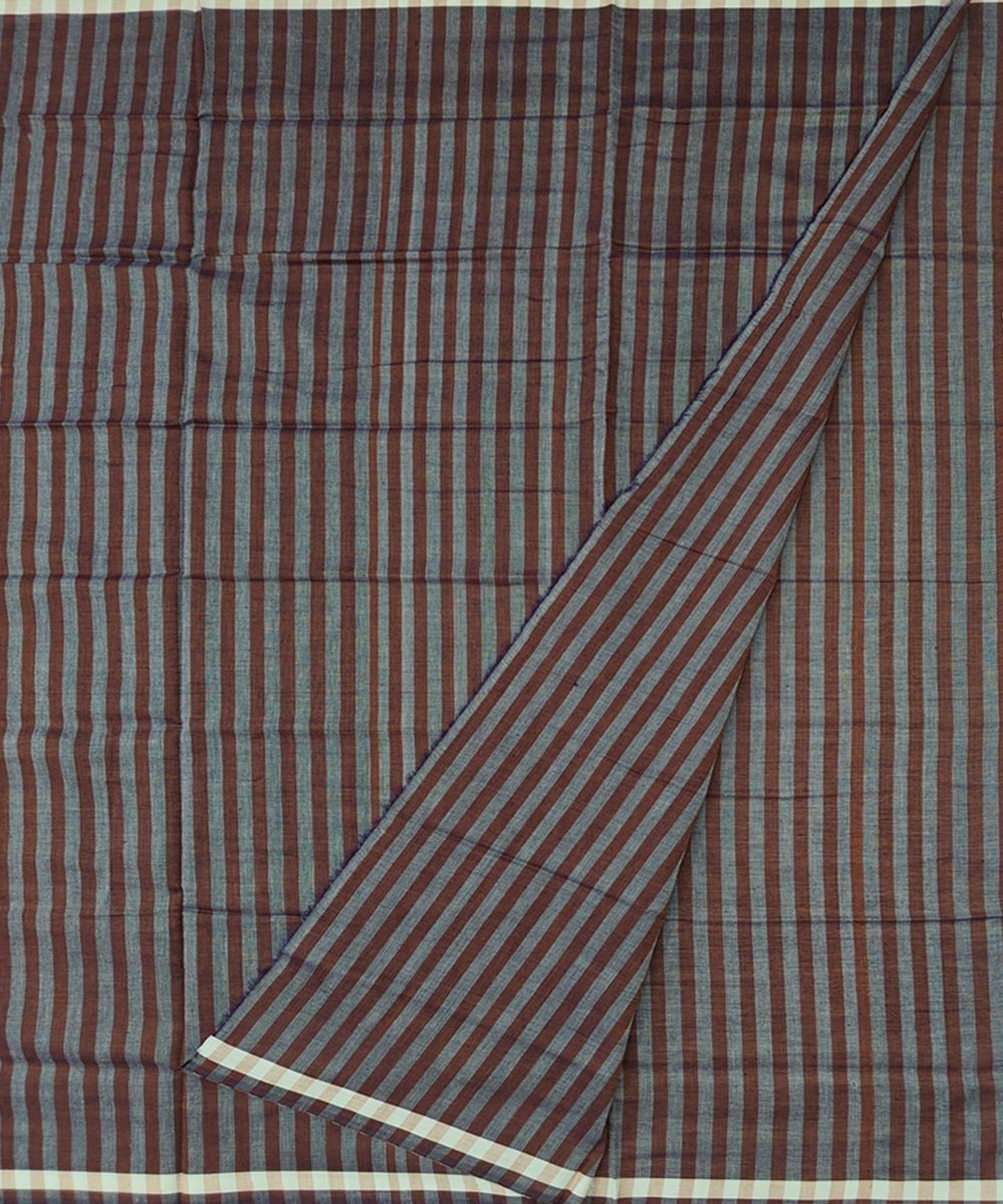 Brown Sambalpuri Handwoven Cotton Lungi Image 2