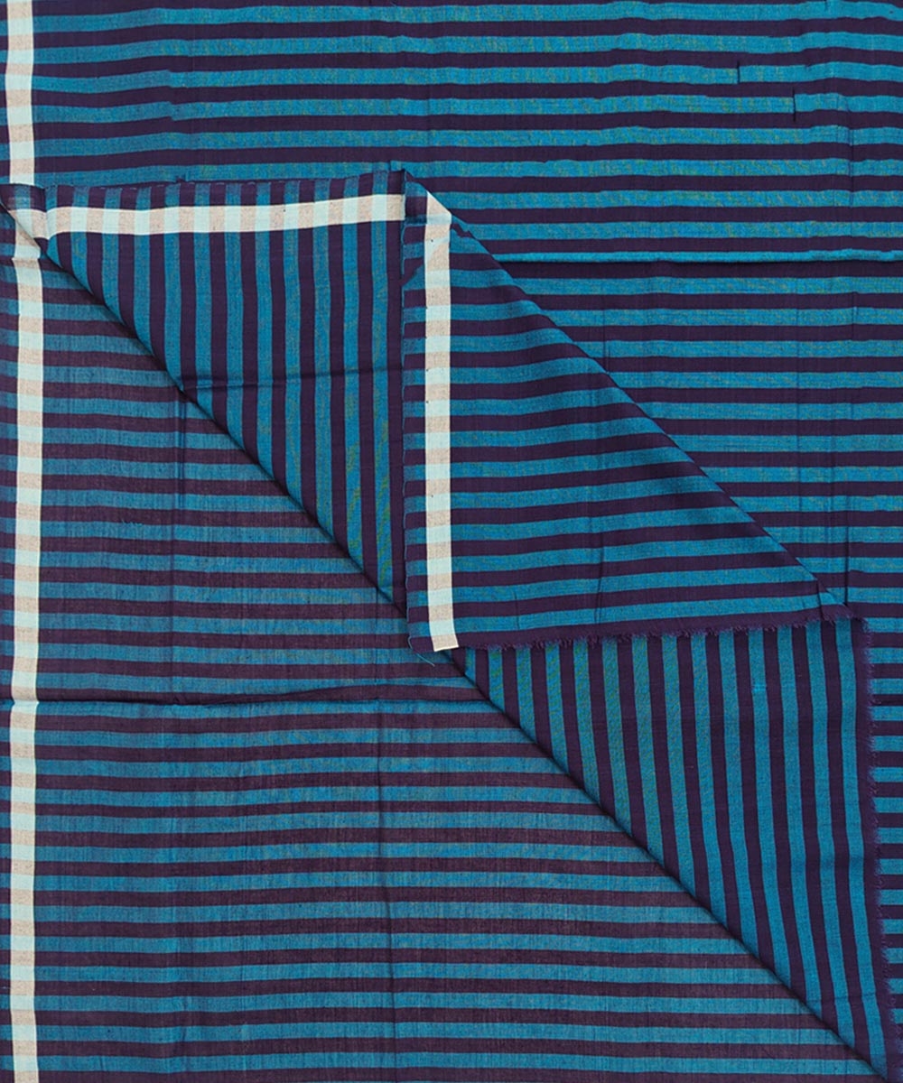 Blue Sambalpuri Handwoven Cotton Lungi Image 1