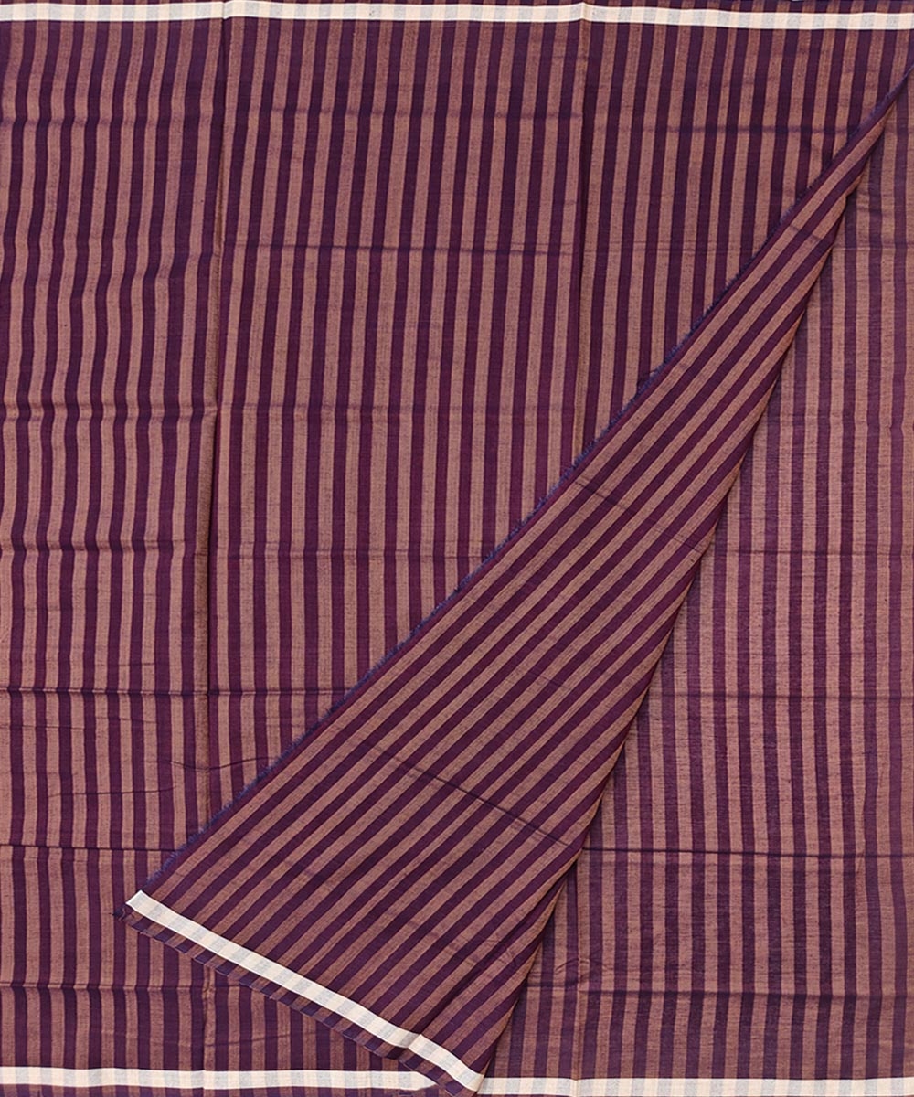 Brown Sambalpuri Handwoven Cotton Lungi Image 2