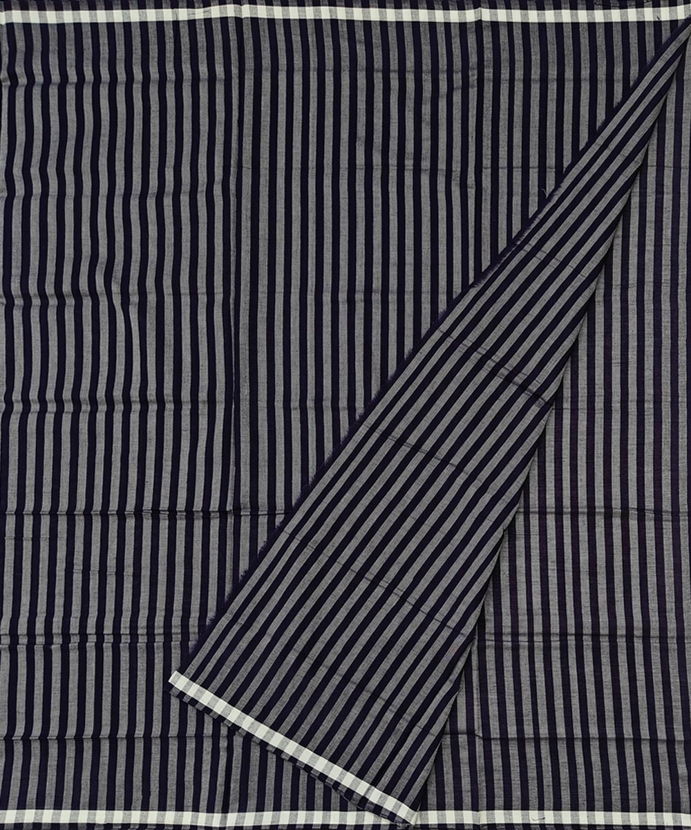 Blue Sambalpuri Handwoven Cotton Lungi Image 2