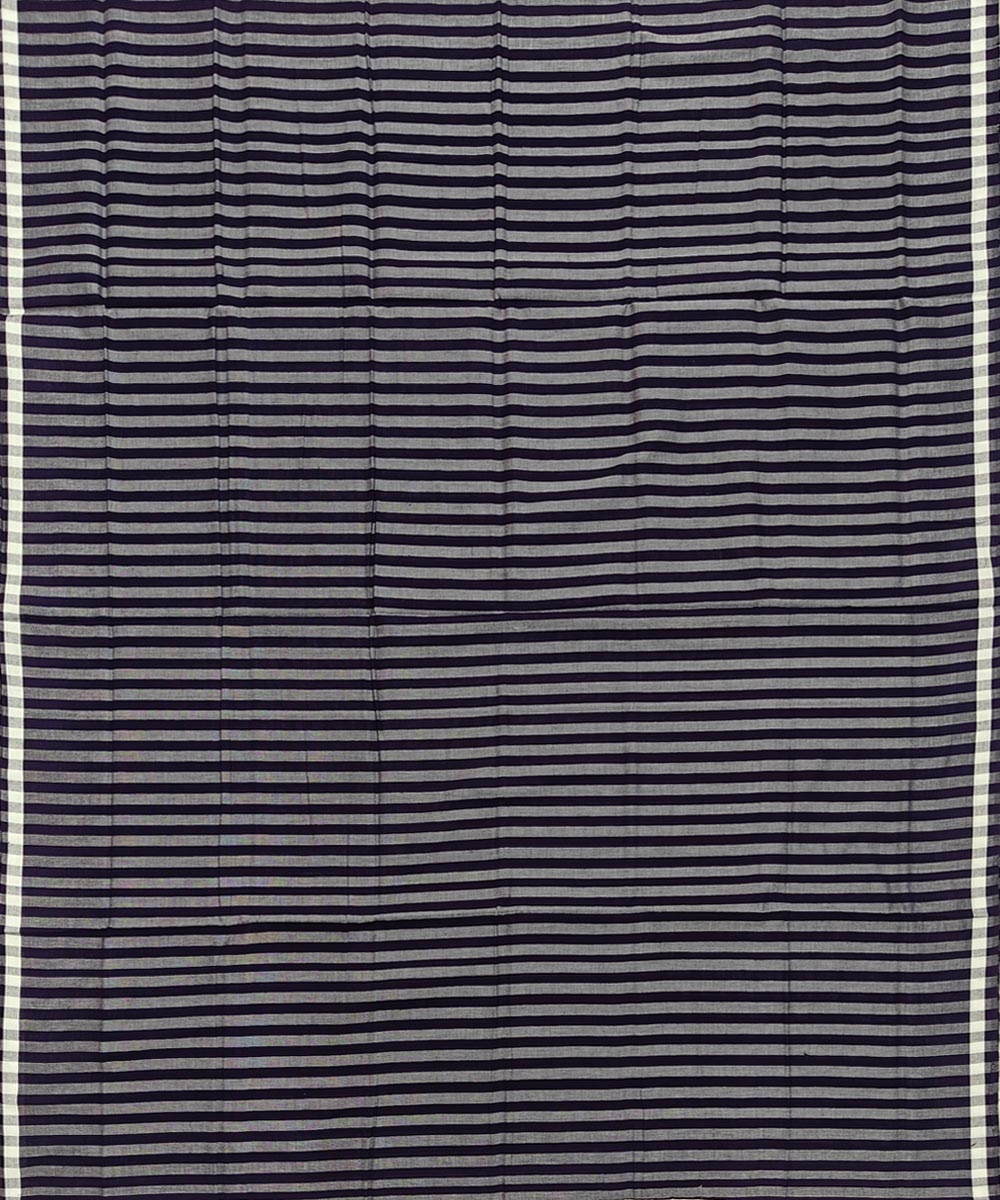Blue Sambalpuri Handwoven Cotton Lungi Image 3