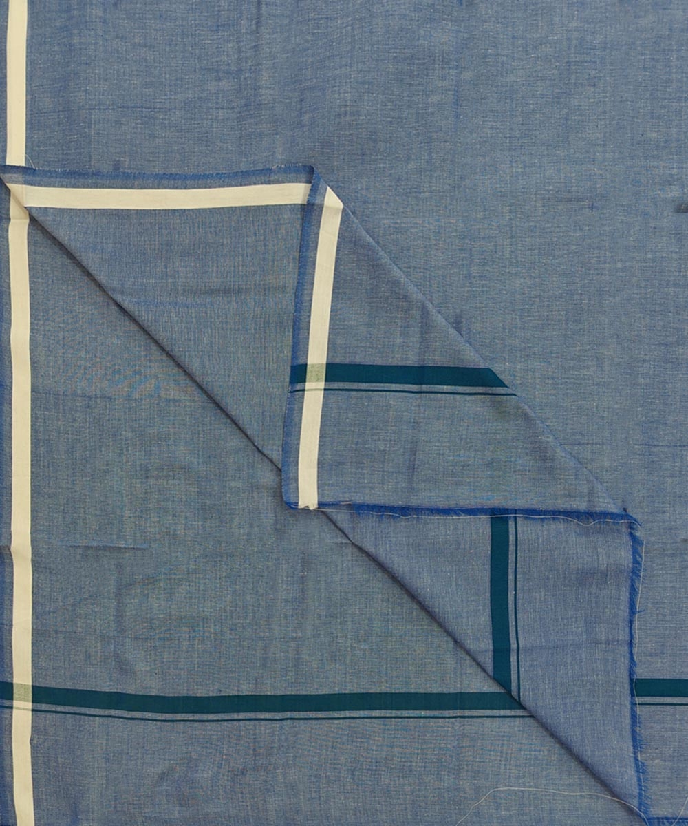 Blue Sambalpuri Handwoven Cotton Lungi Image 1