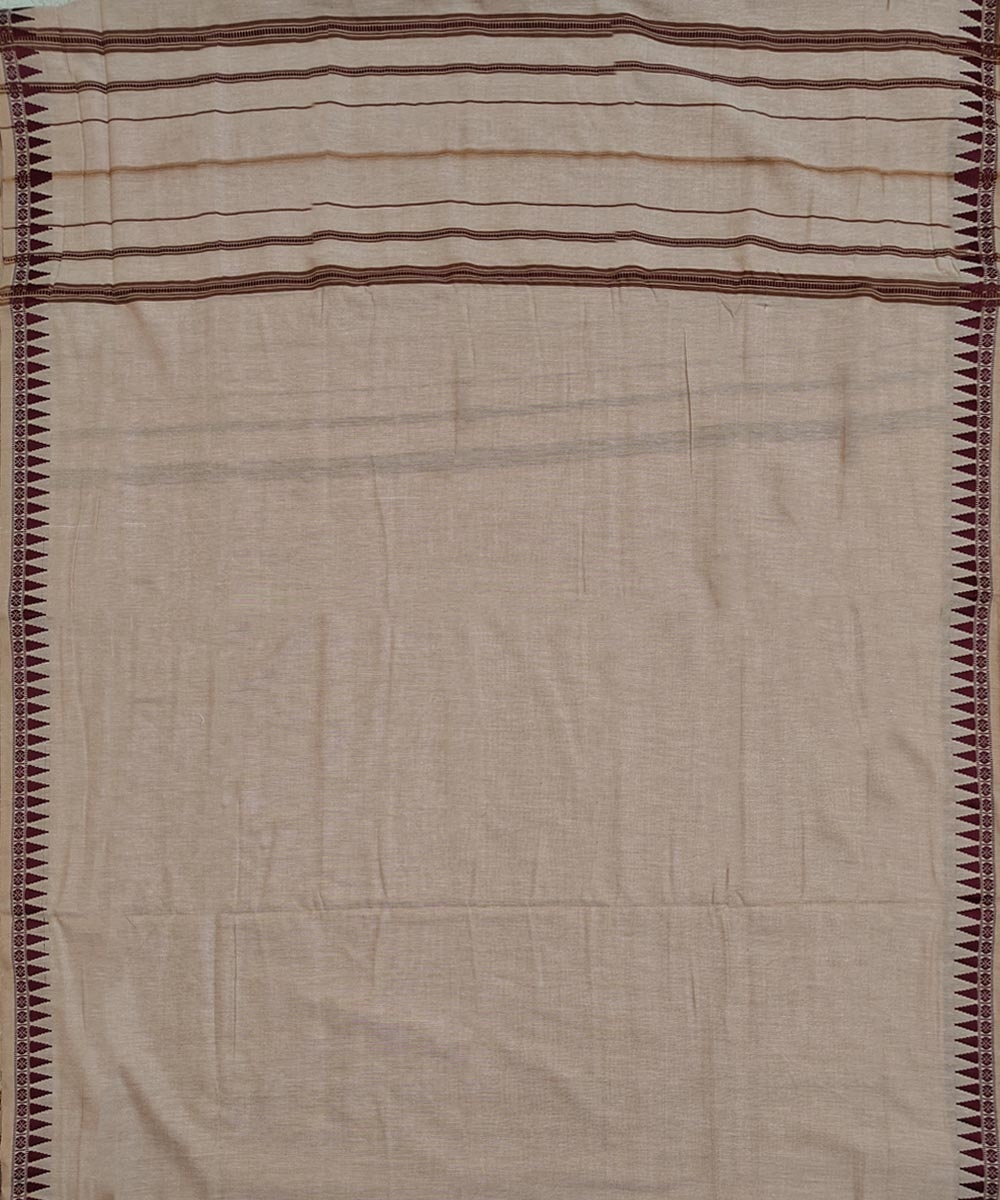 Beige Sambalpuri Handwoven Cotton Joda Image 4