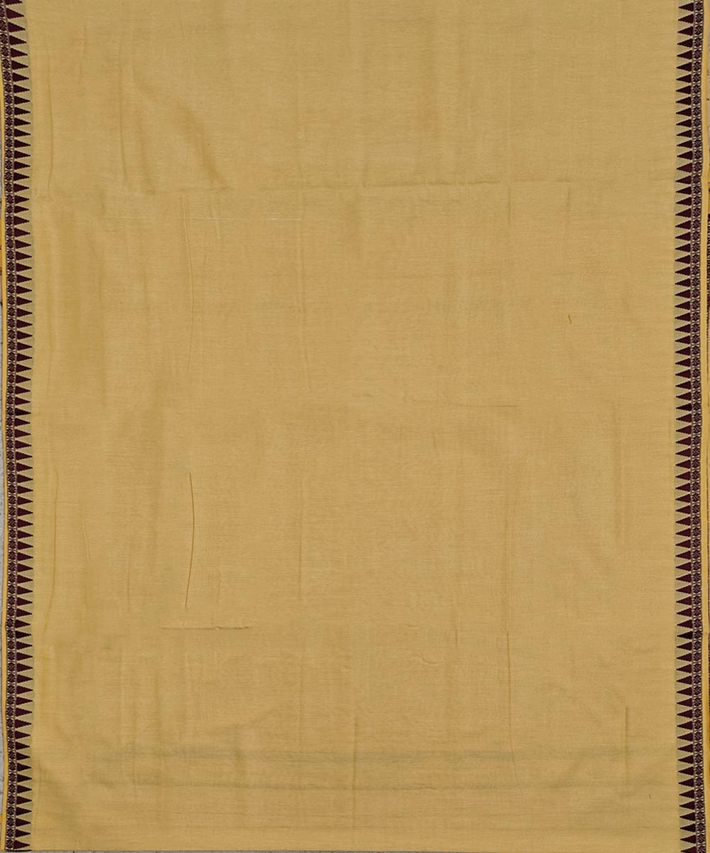 Yellow Sambalpuri Handwoven Cotton Joda Image 3