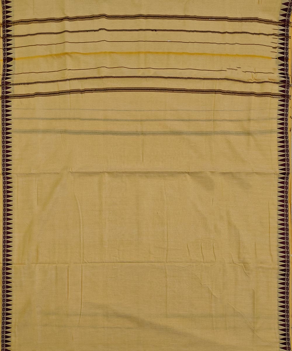 Yellow Sambalpuri Handwoven Cotton Joda Image 4